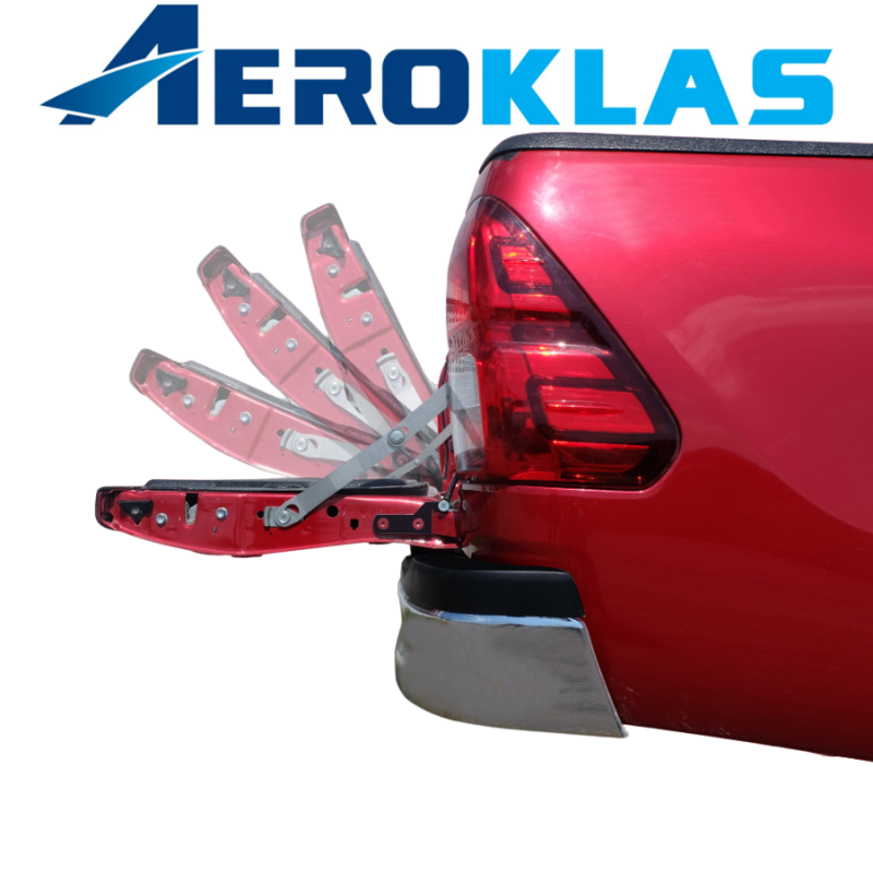 Механизм плавного открытия борта Aeroklas. Toyora Hilux 2015+