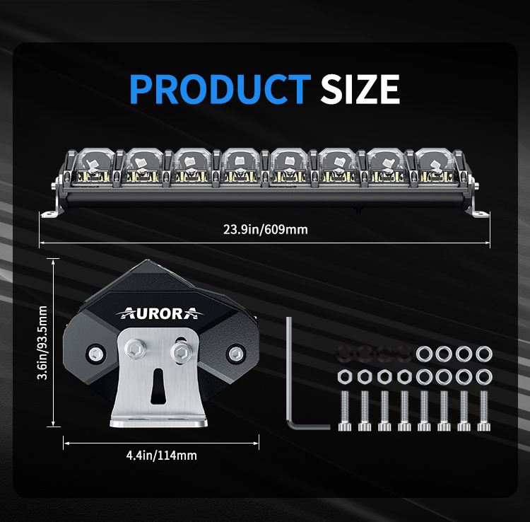 Балка адаптивного света 20" Aurora ALO-N-20 248W 3