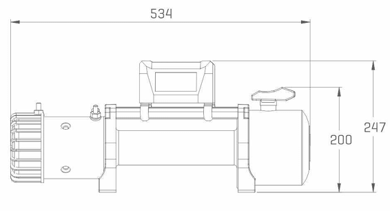 Лебедка Epik STD8.0 12V Синтетический трос 8000 Lbs 0