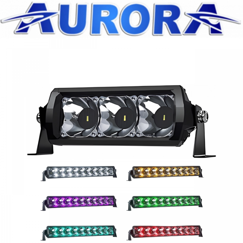 Светодиодная балка Aurora 9 диодов 45 Ватт ALO-D6T-6-P23Q дальний +RGB