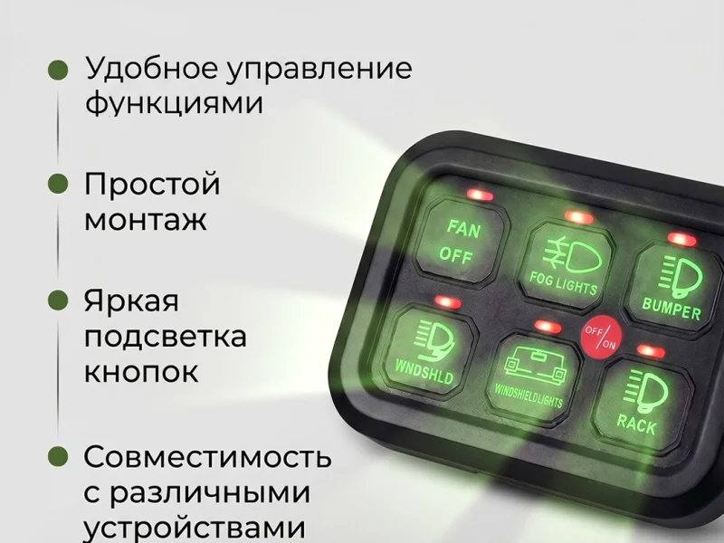 Панель управления AURORA ALO-JC01 6 кнопок 1