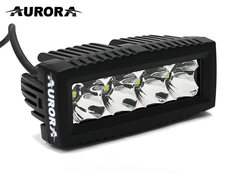 Светодиодная оптика Аврора 4 диода 20 w плоская, ДАЛЬНИЙ. ALO-L-4-P7D1