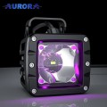 Светодиодная фара дополнительного света Aurora ALO-2-T-P23Q 6 диодов 30W +ПОДСВЕТКА 0