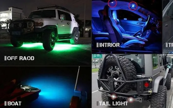 Светодиодная подсветка Aurora Rock Light ALO-Y-2-A 9W ЯНТАРНЫЙ 4