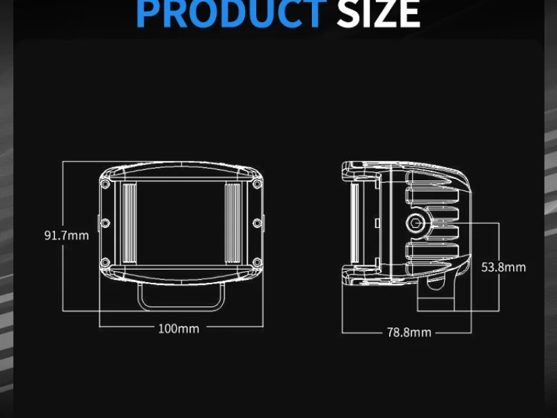 Светодиодная фара Aurora ALO-T-2-E4E15D1 40W 0