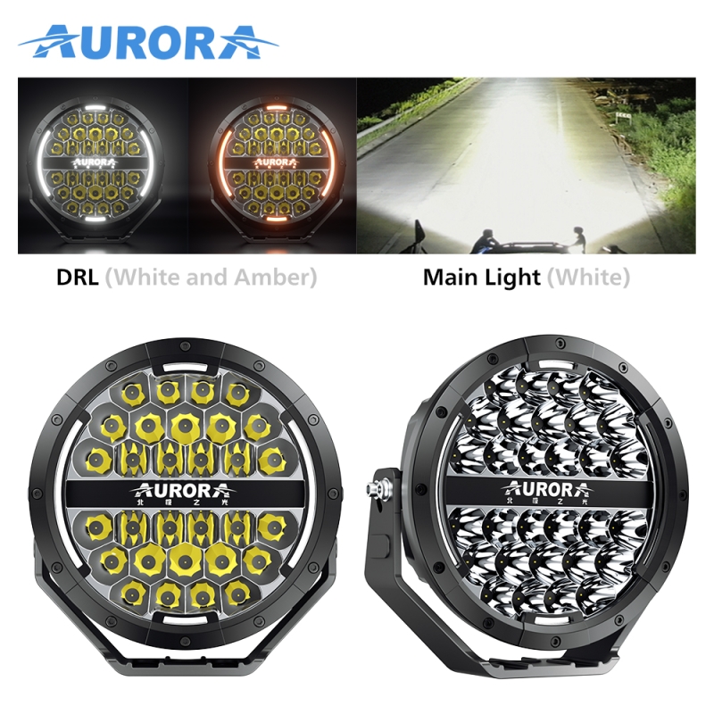 Светодиодная фара AURORA 150W ALO-R-9-C31D-AW Комбинированный свет + ДХО 9