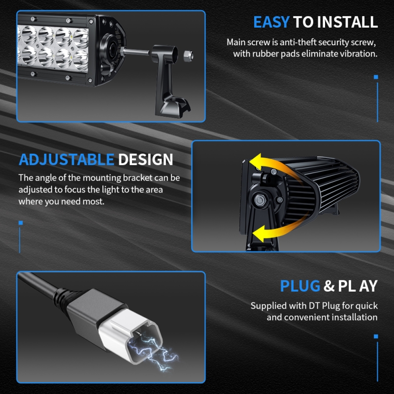 Светодиодная балка Aurora 200w ALO-D1-20-P5E4D1 двухрядная комбинированная 3