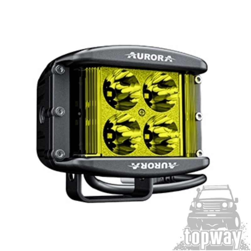 Светодиодная фара дополнительного света Aurora 8 диодов 40W ЗОЛОТО