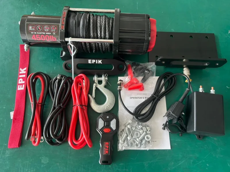 Лебедка Epik UTV4500S 12V Синтетический трос 4500 Lbs 0