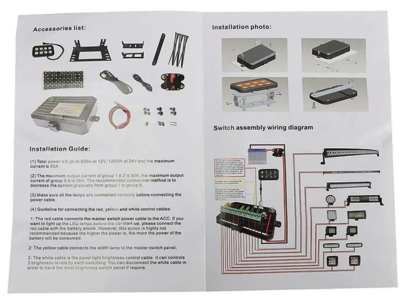 Панель управления AURORA ALO-JC02 8 кнопок 10