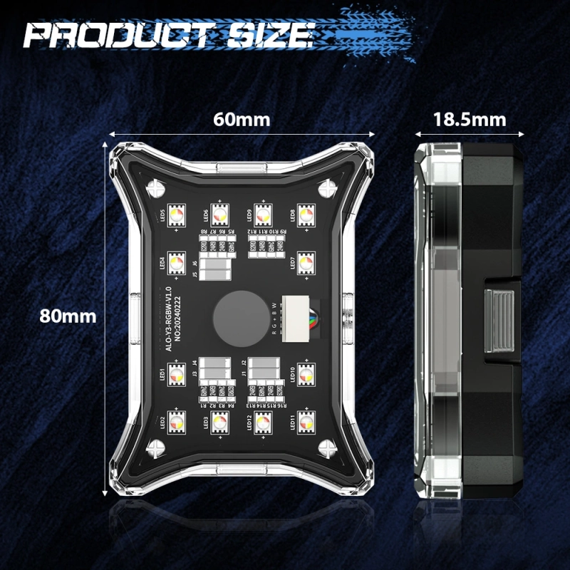 Светодиодная подсветка Lock Light 6 модулей ALO-Y3-RGBW-6 5