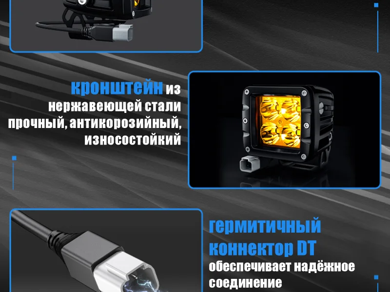Светодиодная фара Aurora ALO-T-2-E4T 40W 5