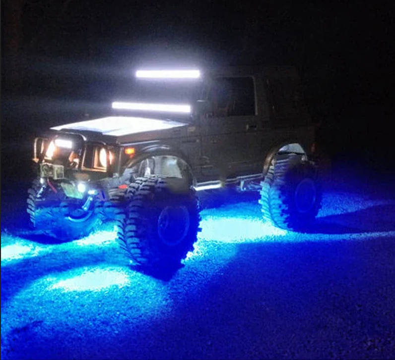 Светодиодная подсветка Rock Light 4 модуля ALO-Y1D-2-RGB-D4 12