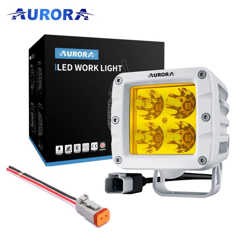 Светодиодная фара Aurora 40W ALO-M-T-2-P4T дальний золотой свет 1