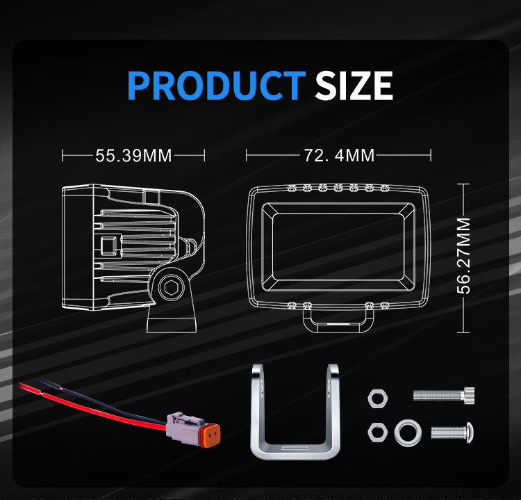 Светодиодная фара ближнего света 20W ALO-M-L-2-E7T 2