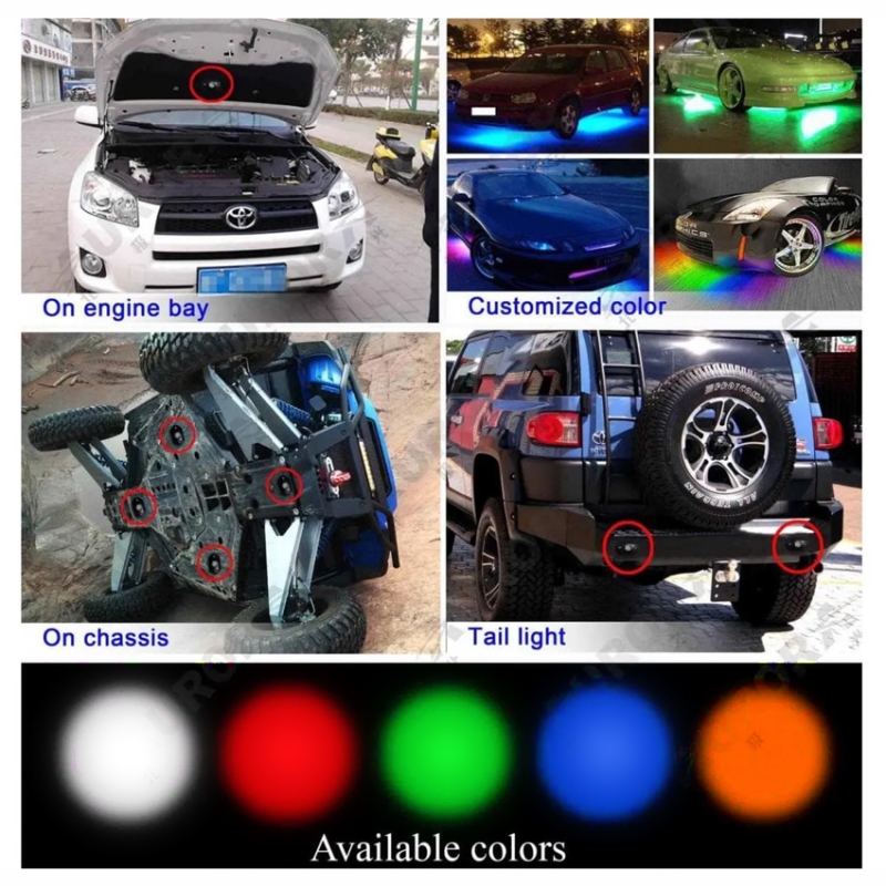 Светодиодная подсветка Aurora Rock Light ALO-Y-2-A 9W ЯНТАРНЫЙ 2