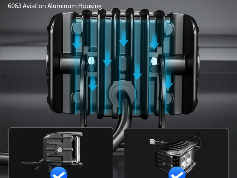 Светодиодная фара Aurora ALO-2-P4E15D1 40W, ДАЛЬНИЙ +180&deg; 0