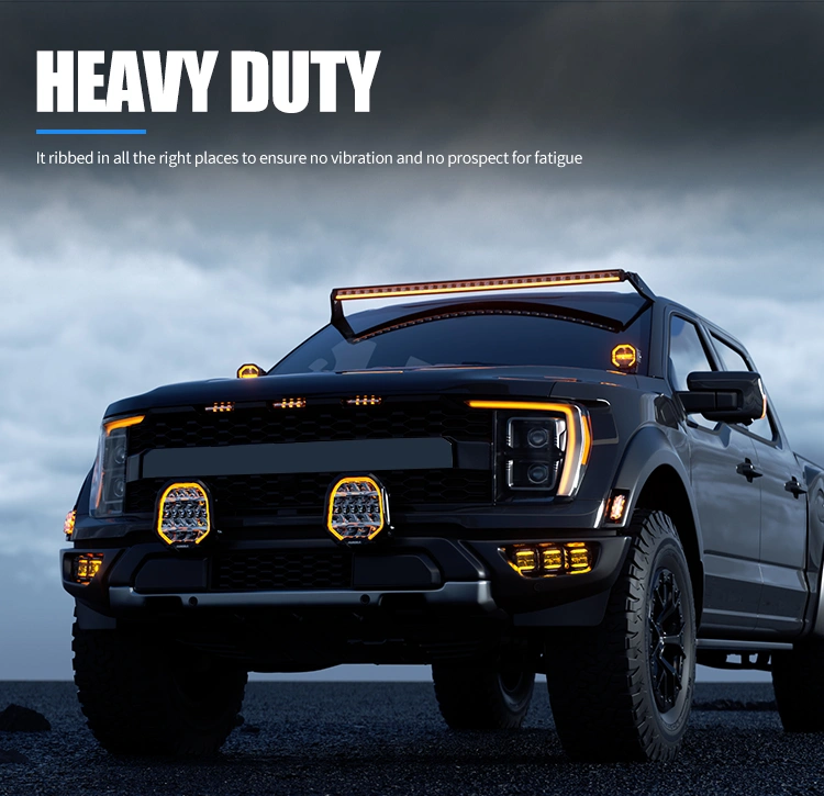 Светодиодная балка Aurora ALO-P-S10-40-R13Y-AW, 300W, комбинированный свет, ДХО белый/янтарь 5